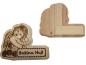 Preview: Wooden sign - angel - name tag