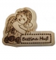 Preview: Wooden sign - angel - name tag