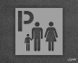 Preview: stencil family parking are