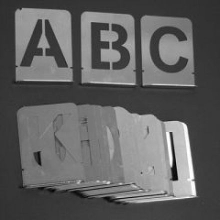 Buchstabensätze A-Z in verschiedenen Größen