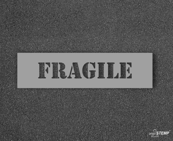 Schablone Fragile