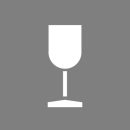 Schablone "Glas" - Vorsicht zerbrechlich!